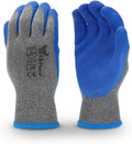 G & F Products 12 Pairs Medium Rubber Latex Double Coated Work Gloves for Construction. gardening gloves. heavy duty Cotton Blend.Blue.3100M