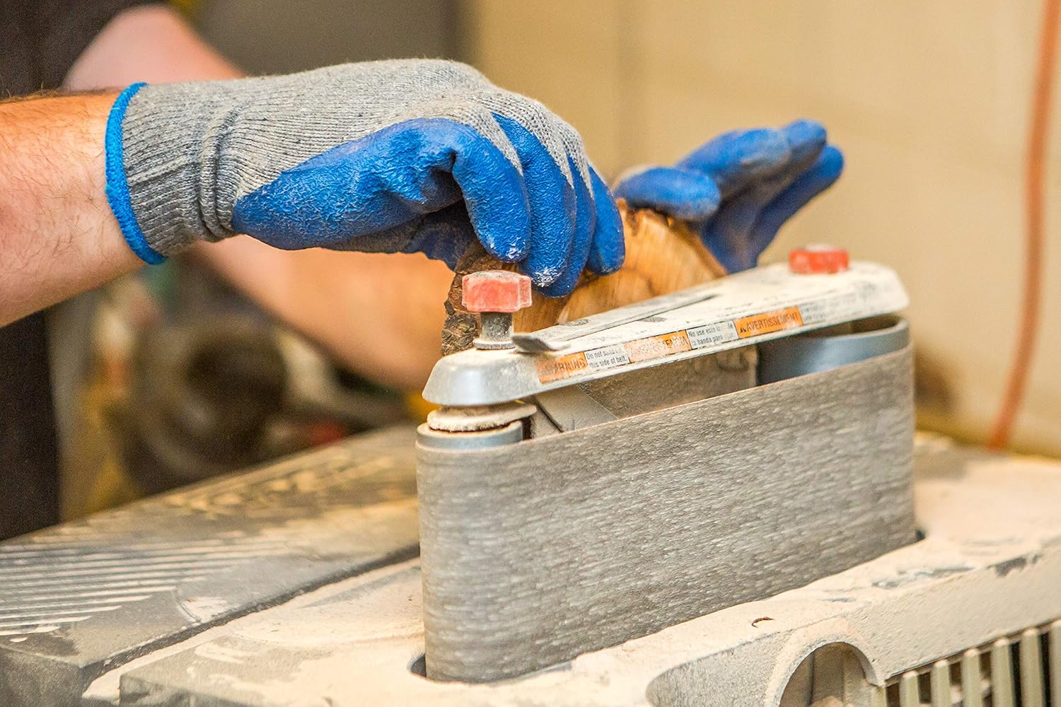 G & F Products 12 Pairs Medium Rubber Latex Double Coated Work Gloves for Construction. gardening gloves. heavy duty Cotton Blend.Blue.3100M